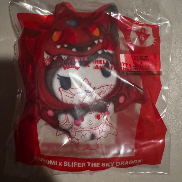 NWT KUROMI X SLIFER THE SKY DRAGON MCDONALD PLUSH TOY - Picture 5 of 5